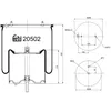 Image de Soufflet à air, suspension pneumatique FEBI BILSTEIN 20502