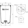 Image de Soufflet à air, suspension pneumatique FEBI BILSTEIN 20940