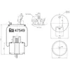 Image de Soufflet à air, suspension pneumatique FEBI BILSTEIN 47549