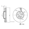 Image de Disque de frein FEBI BILSTEIN 171456 avant, ventilé, à haute teneur en carbone, 1 pièce
