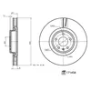 Image de Disque de frein FEBI BILSTEIN 171458 avant, ventilé, 1 pièce