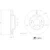 Image de Disque de frein FEBI BILSTEIN 172913 avant, ventilé, 1 pièce