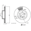 Image de Disque de frein FEBI BILSTEIN 173011 avant, ventilé, à haute teneur en carbone, 1 pièce