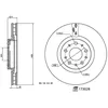 Image de Disque de frein FEBI BILSTEIN 173028 avant, ventilé, 1 pièce