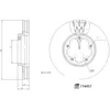 Image de Disque de frein FEBI BILSTEIN 174457 avant, ventilé, 1 pièce