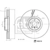 Image de Disque de frein FEBI BILSTEIN 180018, 1 pièce