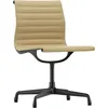 Image de Vitra - Chaise de bureau Eames Aluminium - Marron - Cuir de vache - Designer Charles & Ray Eames