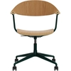 Image de Vitra - Fauteuil à roulettes Mynt - Bois naturel - Contreplaqué - Designer Erwan Bouroullec