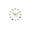 Image de Vitra - Horloge murale Nelson Clock - Multicolore - Bois peint - Designer George Nelson