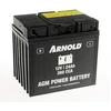 Image de Batterie AZ104/AGM 12-24 pour tracteur tondeuse - +terminal gauche