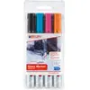 Image de Marqueur Edding 95 pour tableau en verre pointe ogive de 1,5 à 3 mm - Pochette de 4 assortis