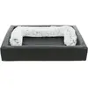 Image de Lit pour chien angulaire en similicuir Trixie Vital Remo Noir 90x70 cm 38300