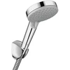 Image de Pommeau de douche 2 jets, flexible et support, HANSGROHE chromé