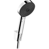 Image de Pommeau de douche 3 jets, flexible et support, HANSGROHE Pulsify chrome