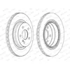 Image de Disque de frein FERODO DDF1700C arrière, ventilé, 2 pièce