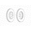 Image de Disque de frein FERODO FCR379A avant, ventilé, 1 pièce