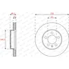 Image de Disque de frein FERODO DDF2663C avant, ventilé, 2 pièce