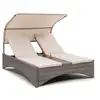 Image de Blumfeldt eremitage double lounger chaise longue pour 2 aluminium & rotin - taup GDW20-Eremitage Doub en occasion ou reconditionné