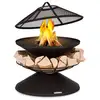 Image de Braséro - blumfeldt aguilera - pour jardin et terrasse - barbecue - 65 cm - acier noir en occasion ou reconditionné