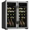 Image de Klarstein vinamour cave à vin 2 zones réfrigérées 7 étagères commande tactile protection uv noir en occasion ou reconditionné