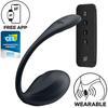 Image de Vibromasseur Connecté Point G RIBBED PETAL 8.5 x 3.8cm Noir
