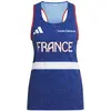 Image de Débardeur femme adidas France 2024 Bleu S IT4013