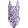 Image de Maillot de bain Natation adidas Femme from Essentials Maillot de bain en U imprimé animal violet 44 IM6164