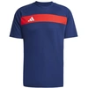 Image de T-shirt de Football adidas Tiro Es Jsy Homme Bleu Marine/Rouge XS JD0452