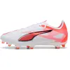 Image de Chaussures de football Puma Ultra 5 Match FG/AG Blanc 41 108166-01