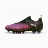 Image de Bottes de football Puma Future 8 Match Ll Fg Enfant Noir/Blanc/Rouge 37 108285 01