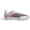 Image de Chaussures de football sans lacets enfant adidas F50 League Lamine Yamal FG/MG Blanc 30,5 KJ3780