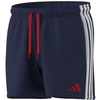 Image de Maillot de bain Natation Homme adidas 3Stripes Sh 5 pouces, bleu foncé/bordeaux XS KB2765