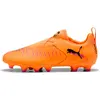 Image de Chaussures de football enfant Puma Future 8 Match LL FG/AG Orange 35 108618-03