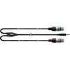 Image de CORDIAL câble mini jack stéréo / 2 XLR femelles 3 m