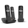 Image de Gigaset as690a trio téléphone analog/dect noir
