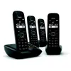 Image de Gigaset Téléphone sans fil AS690A Quattro avec répondeur - Noir