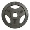 Image de Disque musculation fonte 30/31 mm ou 50/51 mm avec poignées Argent / 50 mm / 5 KG Gorilla Sports