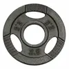 Image de Disque musculation fonte 30/31 mm ou 50/51 mm avec poignées Argent / 50 mm / 2,5 KG Gorilla Sports