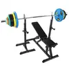 Image de Banc de musculation avec support et set d'haltères olympiques 150 kg Gorilla Sports