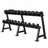Image de Haltère court professionnel en caoutchouc SET 325 KG incl. rack Gorilla Sports