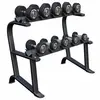 Image de Rack de rangement pour haltères courts Jeu d'haltères en caoutchouc 90 KG Gorilla Sports