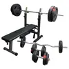 Image de Banc de musculation avec set d'haltères 100 kg Noir Gorilla Sports