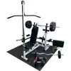 Image de Banc de musculation multifonction universel avec 46 pièces Blanc Gorilla Sports