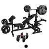 Image de Banc de musculation multifonction Noir Gorilla Sports