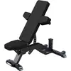 Image de Banc de musculation réglable 2 coussins noir Gorilla Sports