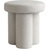 Image de 101 COPENHAGEN - Tabouret rembourré Big Foot - Blanc - Mousse - Designer Tommy Hyldahl
