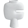 Image de 101 COPENHAGEN - Vase Tribal - Blanc - Céramique - Designer Tommy Hyldahl