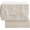 Image de 101 COPENHAGEN - Table d'appoint Temple - Blanc - Calcaire - Designer Tommy Hyldahl