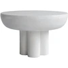 Image de 101 COPENHAGEN - Table basse Crown - Blanc - Béton fibré - Designer Tommy Hyldahl