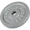 Image de Disque de poids en fonte 30/31 mm Argent / 5 KG Gorilla Sports